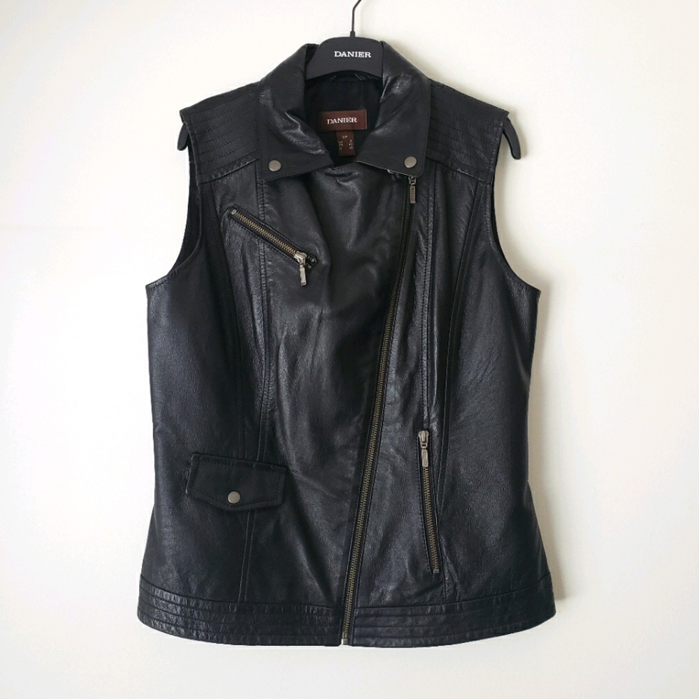 Danier leather moto vest